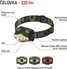 COB LED + LED čelovka P3536, 220 lm, 100 m, 3x AAA Náhled obrázku produktu