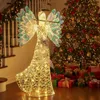 COSTWAY Ange de Noël 158cm illuminé grand, ange irisé avec Voir les images du produit 9
