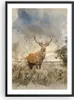 Gerahmtes Poster - Schwarzer Rahmen - rotwild natur - 50x70 Produktbild-Vorschau 1