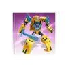 A yellow and blue Transformer robot toy with a translucent blue weapon. Náhľad obrázku produktu