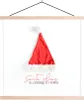 MuchoWow® Textilposter Winter - Nikolausmütze - Zitat 60x60 Produktbild-Vorschau 1