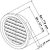 Grille d'aération ronde avec filet VM, Ø 150 mm, blanc 0401 Voir les images du produit 3