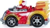 A toy vehicle with a dog driver. Produktbild-Vorschau