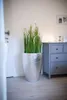 VIVANNO Blumentopf Fiberglas OPALA Rund, Blattsilber Produktbild-Vorschau 2
