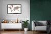 MuchoWow® Gerahmtes Poster Weltkarte - Dekoration - Farben Produktbild-Vorschau 5