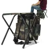 Sitzrucksack Klapp Camping Stuhl Hocker mit Rucksack Produktbild-Vorschau 4