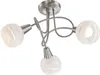 Globo Lighting Deckenleuchte Metall Nickel matt, 3x E14 Produktbild-Vorschau 1