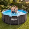 Piscina in acciaio Super Black Wood AVENLI 366 x 100 cm Anteprima dell’immagine prodotto 11