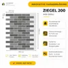 AMK Fassadenpaneel 200 Mix-Grau, 1250 x 995 mm, Ziegel 250 x 65 mm Produktbild-Vorschau