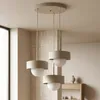 Luxolar - LED Pendelleuchte 3-flammig Beige-Grau G9 15W - Produktbild-Vorschau 3