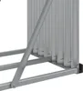 vidaXL Drewniana wiata na drewno opałowe 234x45x100 cm Stal Podgląd zdjęcia produktu 8