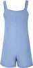 ASKSA Damen Jumpsuit Sommer Ärmellos Kurz Latzhose Playsuit Produktbild-Vorschau 4
