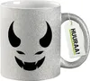 Huuraa Glitzertasse Teufel Devil 330ml Silber Keramik Produktbild-Vorschau 1