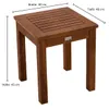 DEGAMO Beistelltisch Gartentisch HAVANNA 40x40cm, Akazie Produktbild-Vorschau 8