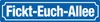 FICKT-EUCH-ALLEE, Sraßenschild - Magnet, Blech 16 x 3,5 cm, Produktbild-Vorschau 1