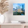 DEQORI Glasbild Echtglas 30x30 cm 'Blick auf Petronas Produktbild-Vorschau 4