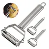 Sparschäler Edelstahl 420J2 2-in-1 Multifunktion Julienne Produktbild-Vorschau 1