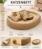 Katzen-Kratzbrett, Ovales Kratzpappe für Katzen, 2-in-1 Produktbild-Vorschau 2