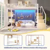 Flieks etagesbed 140x200 cm met plank, hoogslaper met trap Productafbeelding-voorbeeld 6