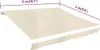 plátěná plachta vidaXL Canvas Cream 6x3 m (bez rámu) Náhled obrázku produktu 4