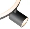 Deckenstrahler Schwarz GU10 50mm 3 Flammig Rund inkl  Produktbild-Vorschau 4