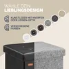 CASARIA® Hocker mit Stauraum Schwarz Faltbar Deckel Produktbild-Vorschau 8