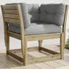 The Living Store Gartensofa mit Armlehnen und Kissen Produktbild-Vorschau 2