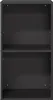 A dark gray, empty two-shelf unit. Produktbild-Vorschau