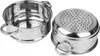 A stainless steel steamer pot with a separate perforated insert, shown from a side angle against a white background. Produktbild-Vorschau
