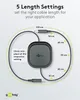 Selbstaufrollendes USB-C-Kabel, 1 m, schwarz;silber Produktbild-Vorschau 9