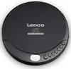 A black Lenco portable CD player is shown from a top-down perspective against a white background. Produktbild-Vorschau
