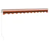 vidaXL Marquise rétractable Orange et brun 3,5x2,5 m Tissu Voir les images du produit 6