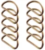 10 stabile Halbringe D-Ringe Metallring Halbrund Ring Produktbild-Vorschau 1