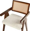 BELIANI Lot de 2 chaises de salle à manger marron et beige Voir les images du produit 7