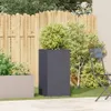 vidaXL Kvetináč antracit 40x40x80 cm Oceľ valcovaná za Náhľad obrázku produktu 3