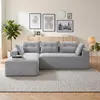 GLP Modulares Ecksofa 256 cm aus Cord, 4-Sitzer mit Produktbild-Vorschau 3