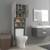 Wasmachinekast 64x25,5x190 cm betongrijs Productafbeelding-voorbeeld 4