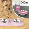 Silikonisches Futterbehälter mit Edelstahl-Futterbowl, für Produktbild-Vorschau 3