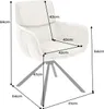 riess-ambiente Drehbarer Retro Stuhl UNIQUE champagner Produktbild-Vorschau 3