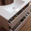 90cm Holzoptik-Badezimmermöbelset zur Wandmontage | Berlin Produktbild-Vorschau 3