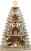 3D Eck-Lichterspitze Holzschnitt als Tannenbaum aus Holz Produktbild-Vorschau 1