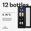 Szafka na wino Klarstein, 1 strefa, mała, 32 l, szklane Podgląd zdjęcia produktu 3
