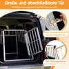 COSTWAY Hundetransportbox, Alu Hundebox mit abschließbarer Produktbild-Vorschau 4
