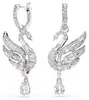 Swarovski Ohrringe Damen Swan Silberfarben 5723388 Produktbild-Vorschau 1