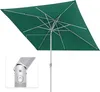 Sonnenschirm 3x3m quadratisch grün Garten Balkon knickbar Produktbild-Vorschau 1