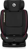 A black car seat with pink trim is shown from the front against a white background. Produktbild-Vorschau
