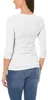 Alkato Damen Shirt 3/4 Arm mit Rundhals, Farbe: Weiß, Produktbild-Vorschau 3