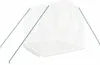 vidaXL Gewächshaus mit Stahlrahmen Weiß 4 m² 2x2x2 m Produktbild-Vorschau 3