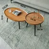 360Home moderne runder Couchtisch Beistelltisch Produktbild-Vorschau 2