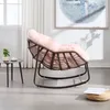 LVHOM Sedia a dondolo con cuscino imbottito, sedia in Anteprima dell’immagine prodotto 7